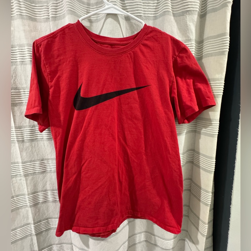 Red Nike workout T Shirt. Size M